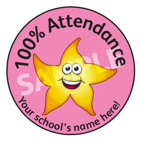 100% Attendance Sticker