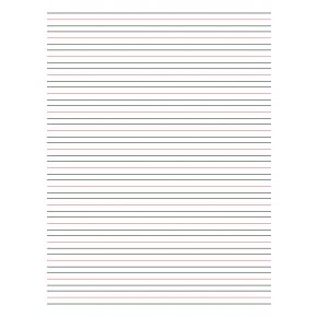 Writing Paper - 2 Colour Lines