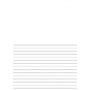 Premium Half-Ruled 10mm Handwriting Paper