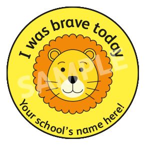 I Was Brave Today Sticker