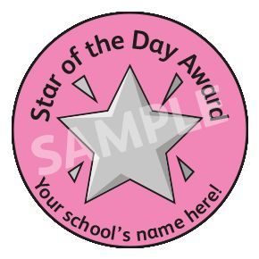 Star Of The Day Award Sticker