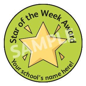 Star Of The Week Award Sticker