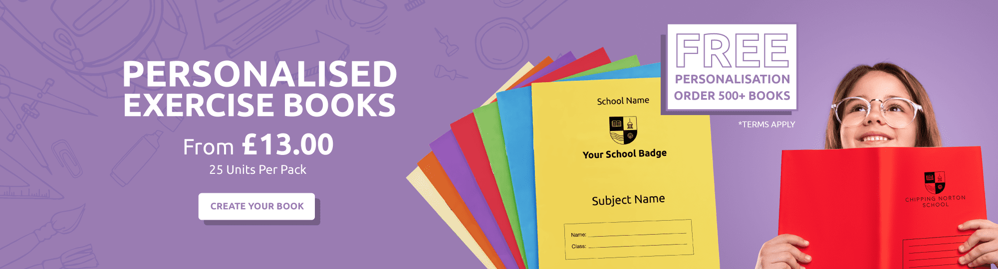 Personalised Exercise Books